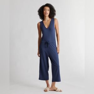 Quince French Terry Modal Jumpsuit Navy